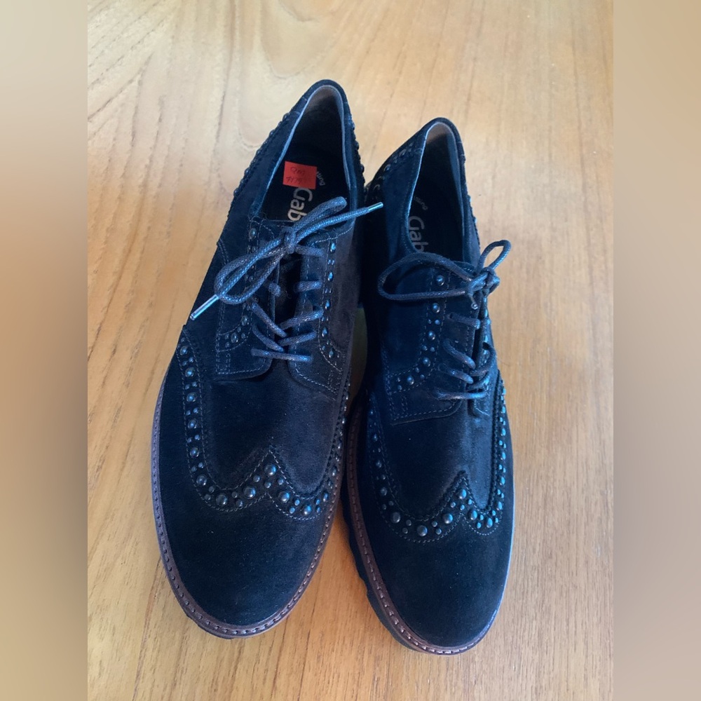 Gabor Suede Wingtips-NWOB-Size 8.5-9 US/6.5 Uk